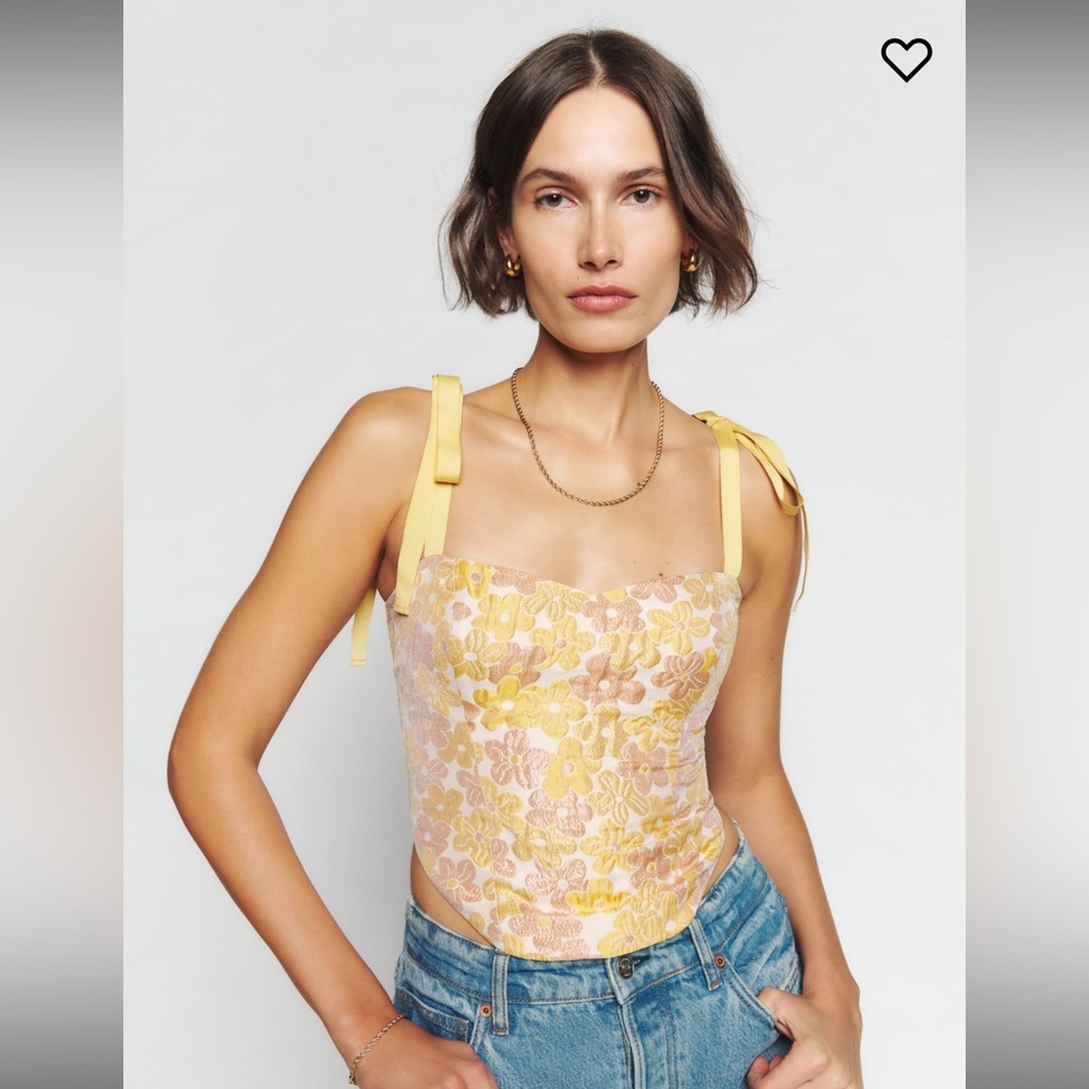 Karoline top in sunshine bloom NWT